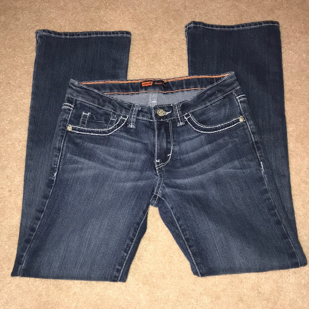 Levi boot cut jeans, girls sz 12